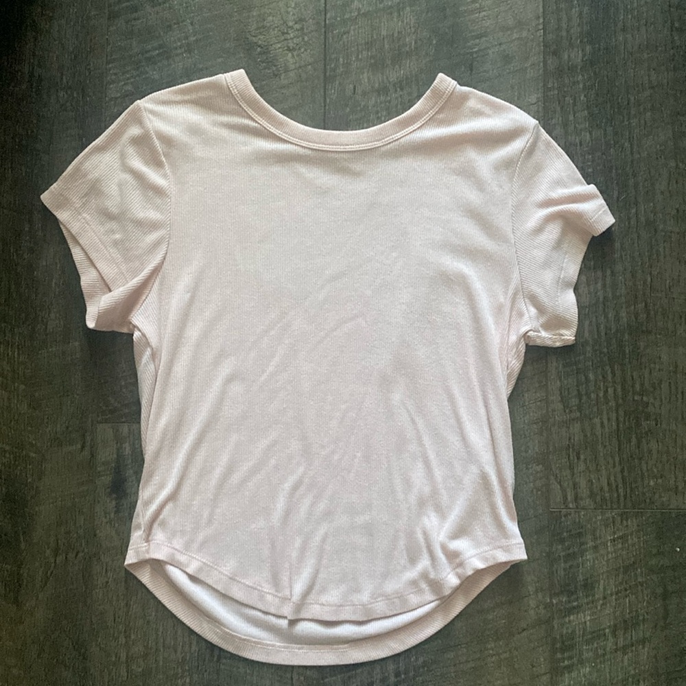 Classic light pink UltraLite Rib-Knit Shirt (Medium)